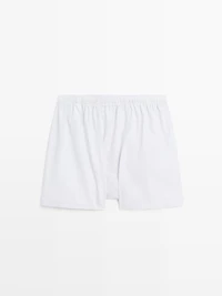 100% cotton striped boxers