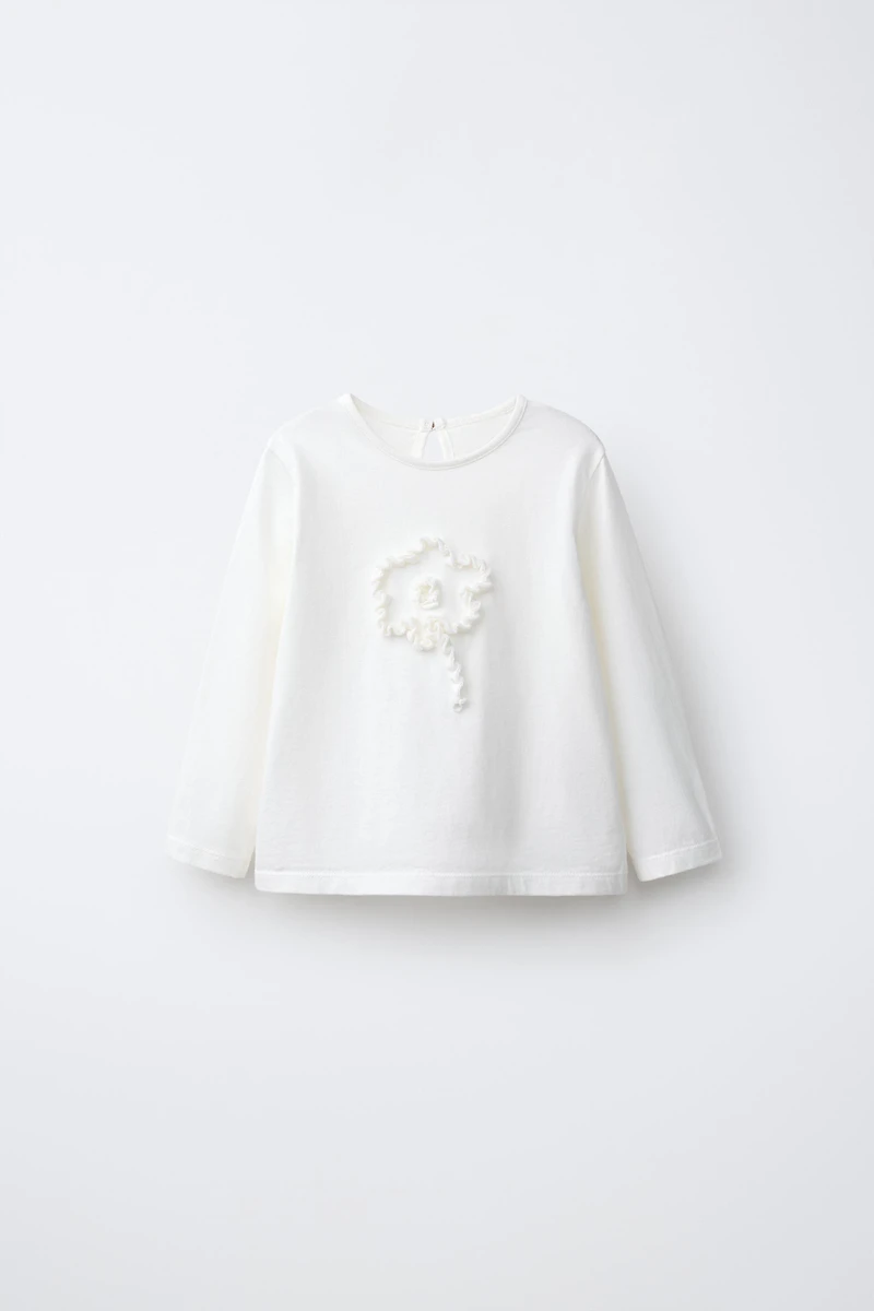 FLORAL APPLIQUÉ T-SHIRT