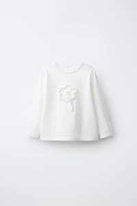 FLORAL APPLIQUÉ T-SHIRT