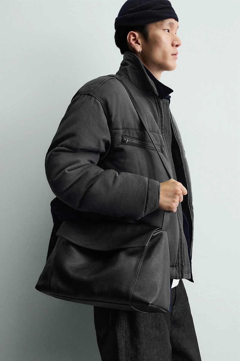 WASHED DENIM QUILTED JACKET