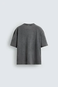 WASHED COMIC PRINT T-SHIRT