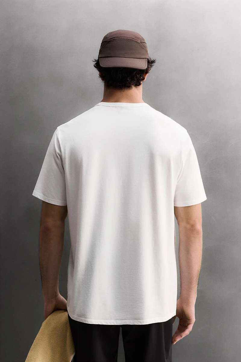 COTTON BLEND TECHNICAL T-SHIRT