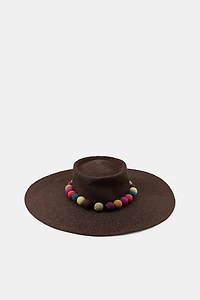 CHAPEAU BOULES CROCHET