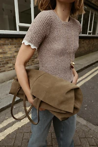 COMBINED KNIT T-SHIRT