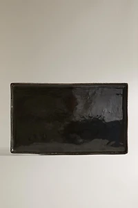 BLACK CERAMIC TRAY