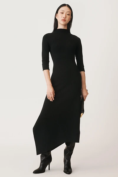ASYMMETRIC DRESS WITH WOOL 50TH ANNIVERSARY