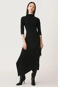 ASYMMETRIC DRESS WITH WOOL 50TH ANNIVERSARY