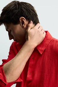 100% LINEN REGULAR FIT SHIRT