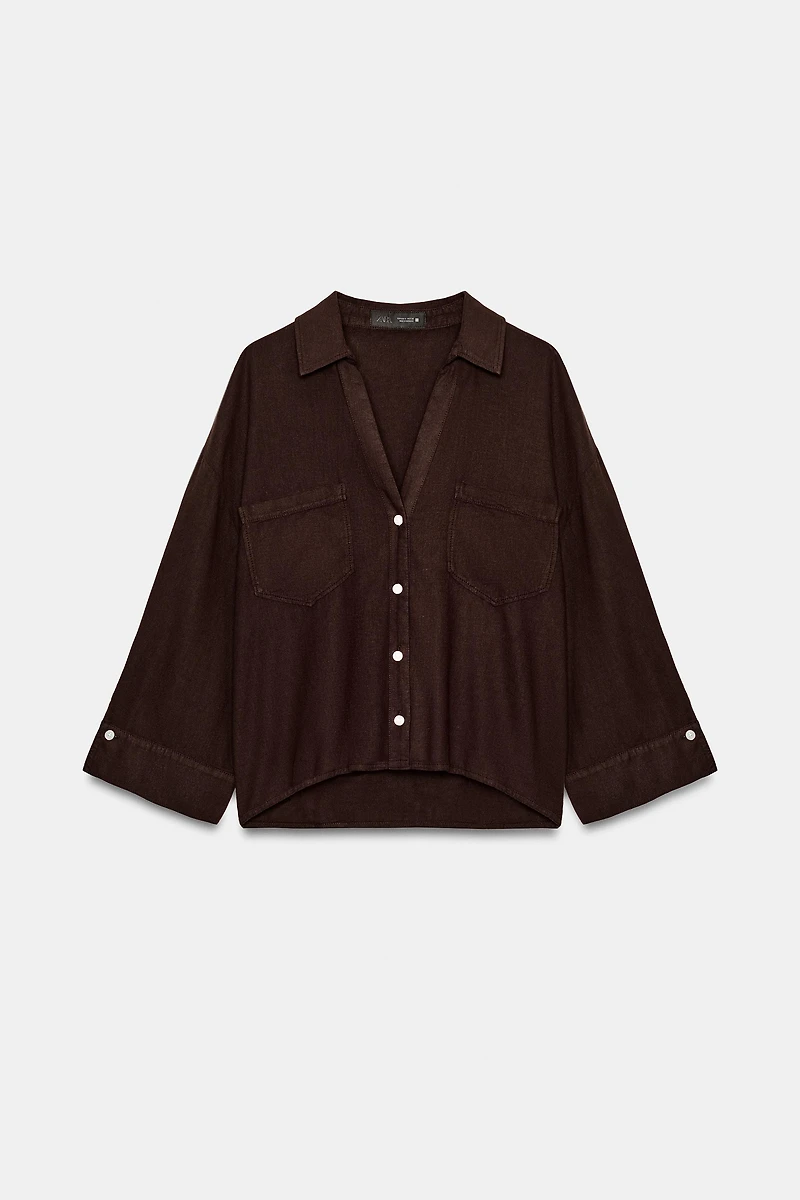 FLUID LINEN SHIRT
