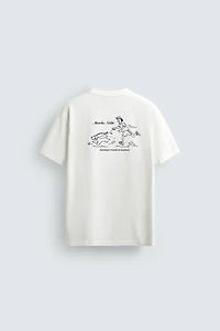 T-SHIRT IMPRIMÉ CONTRASTE