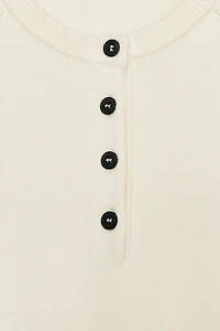 WIDE SLEEVE KNIT JUMPER