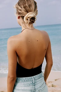CHOKER HALTER BODYSUIT