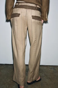PANTALON LIN BIMATIÈRE ZW COLLECTION