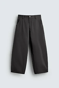 CROPPED WIDE FIT PANTS