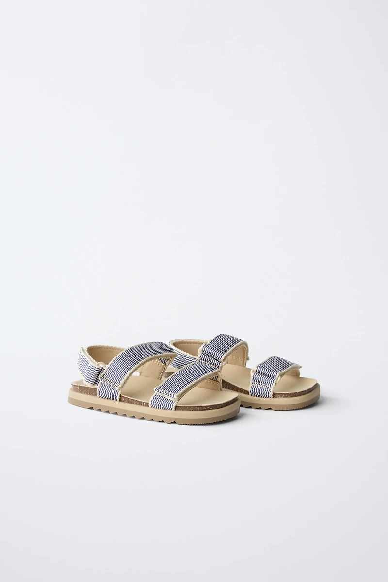 STRIPED SANDALS