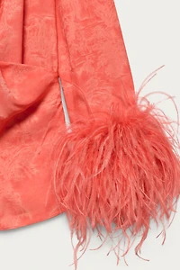 MARISA BERENSON X ZARA FEATHER WRAP SHIRT