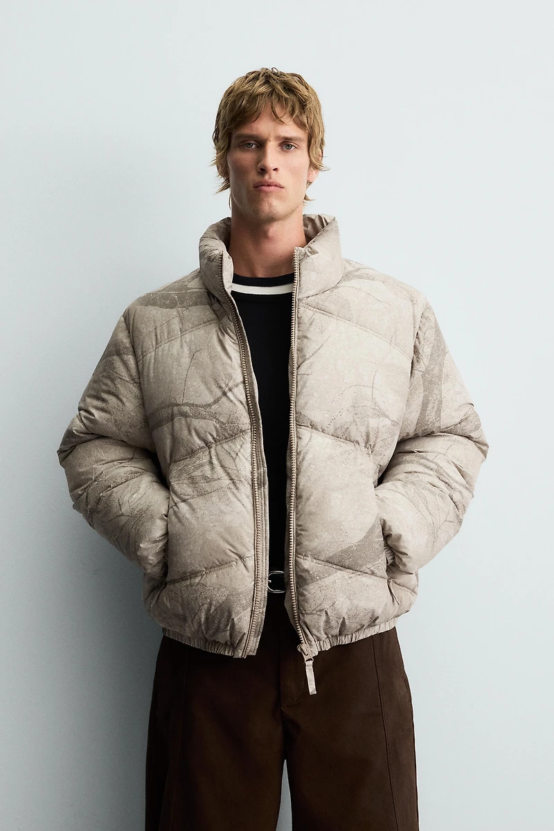 VESTE MATELASSÉE IMPRIMÉ ABSTRAIT