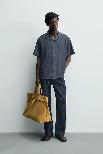 REGULAR FIT COTTON VOILE SHIRT