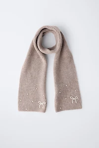 PEARLY KNIT SCARF