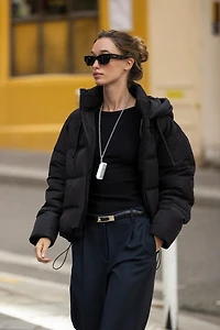 SHORT WATER AND WIND PROTECTION ANORAK WITH HOODIE