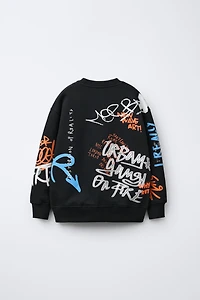 SWEAT IMPRIMÉ GRAFFITIS
