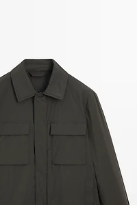 Technical fabric pocket detail jacket