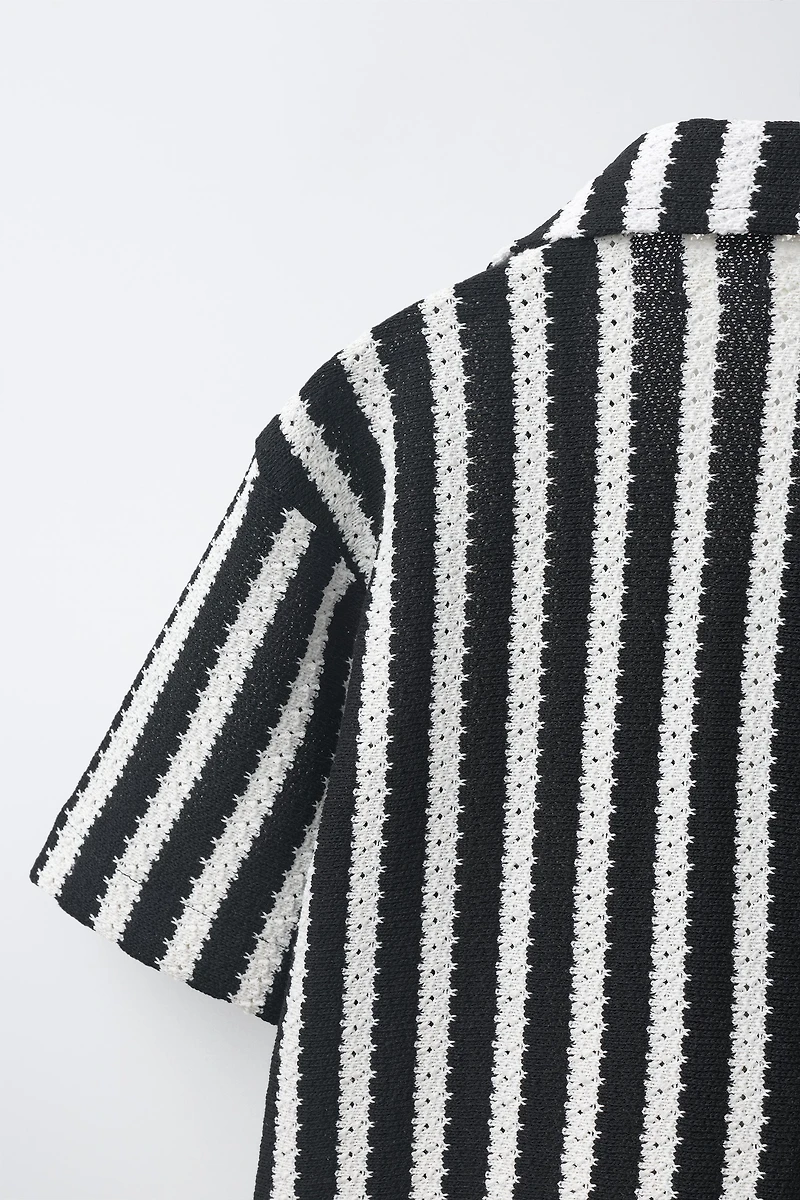 STRIPED KNIT SHIRT