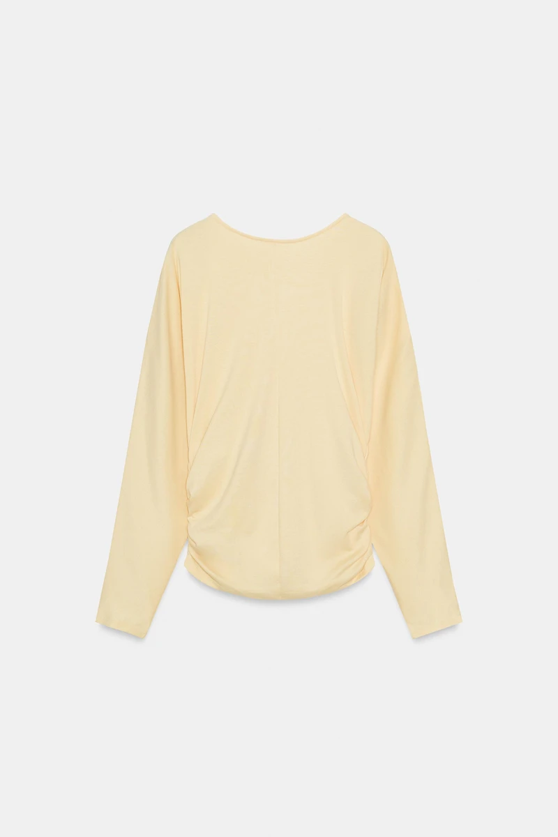 T-SHIRT DRAPÉ LATÉRAL