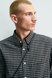 ORIGINS WOOL BLEND PLAID SHIRT