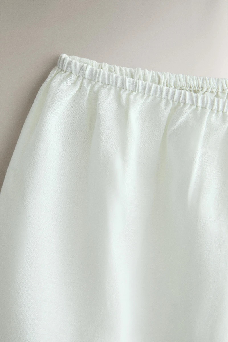 SHORT COTON DENTELLE