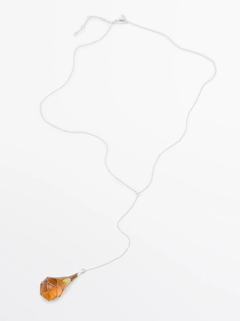 Collier goutte de verre