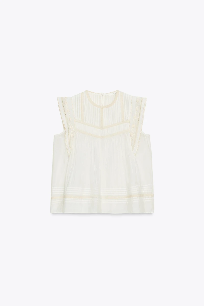 ZW COLLECTION EMBROIDERED BLOUSE