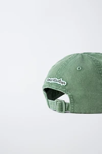 EMBROIDERED LOGO CAP
