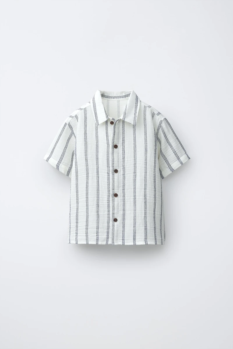 STRIPED TEXTURED SHIRT