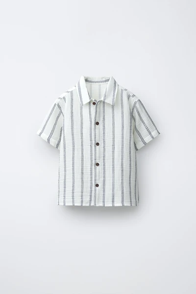 STRIPED TEXTURED SHIRT