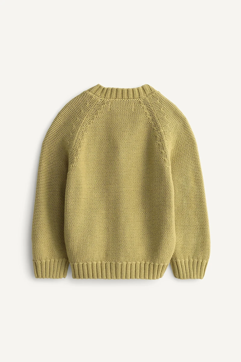 LIMITED EDITION EMBROIDERED TOPSTITCH KNIT CARDIGAN