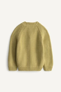 LIMITED EDITION EMBROIDERED TOPSTITCH KNIT CARDIGAN