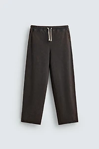 WASHED STRAIGHT FIT JOGGING PANTS
