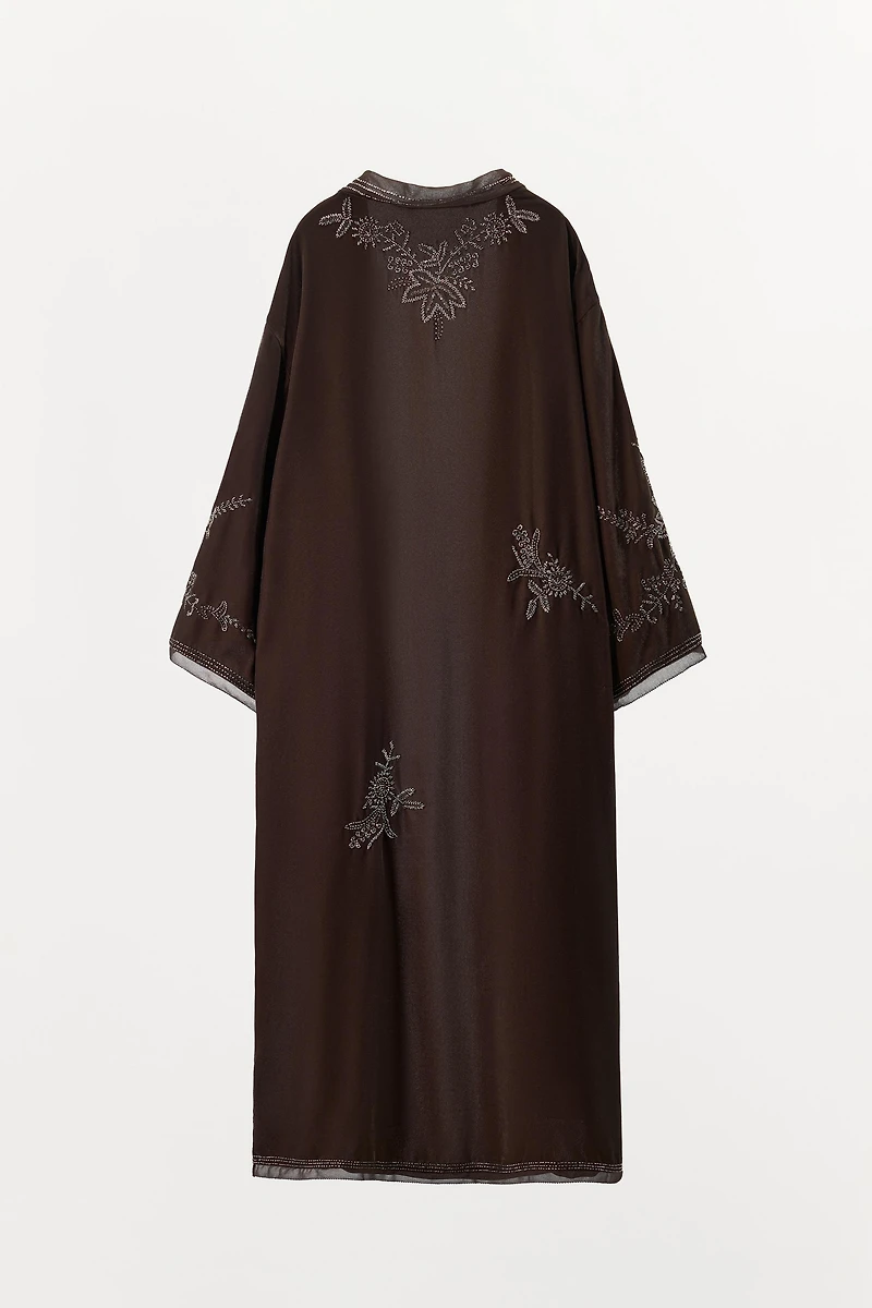 LIMITED EDITION BEADED VELVET KIMONO