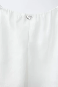 LINEN JEWEL HEART TOP