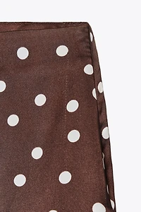 HIGH-WAISTED SATIN PANTS