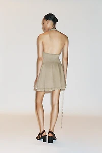 SHORT GODET DRESS