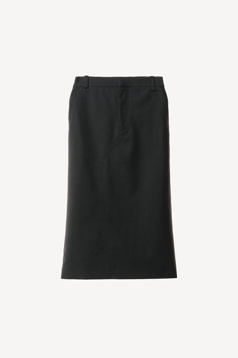 WILLY CHAVARRIA X ZARA WOOL BLEND PENCIL MIDI SKIRT
