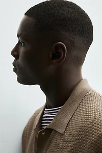 TEXTURED KNIT SHIRT