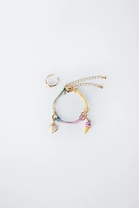 TWO-PACK OF INTERCHANGEABLE CHARM BRACELETS