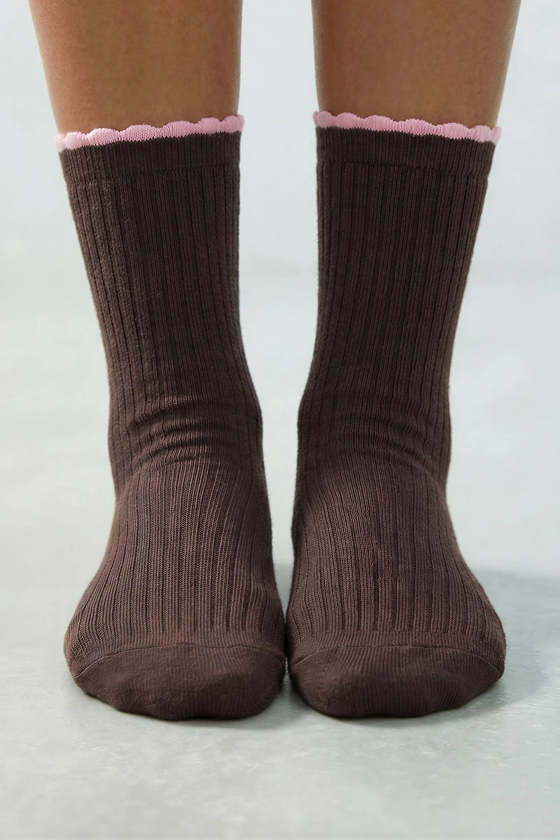 LOT DE DEUX CHAUSSETTES LONGUES EFFET DOUBLE
