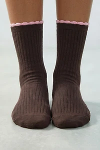 LOT DE DEUX CHAUSSETTES LONGUES EFFET DOUBLE