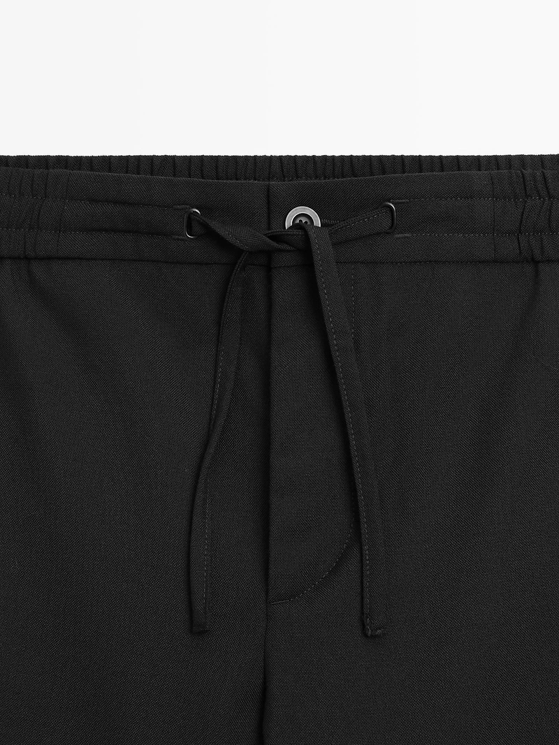 100% cotton jogger fit trousers