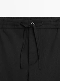 100% cotton jogger fit trousers