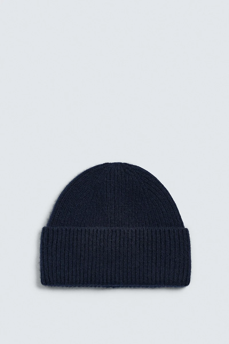 BONNET BEANIE 100% CACHEMIRE AARON LEVINE X ZARA